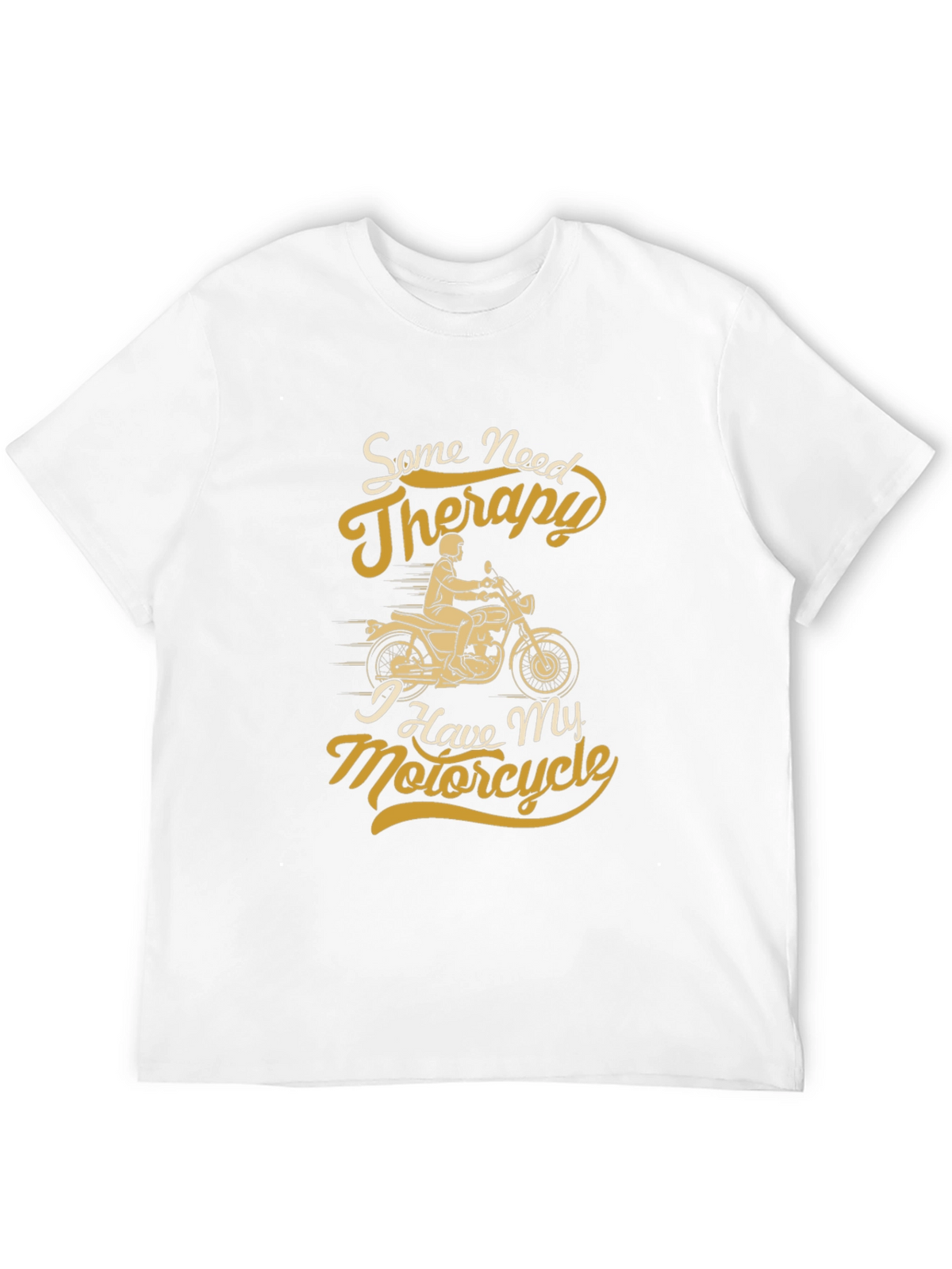 Motorcycle Therapy Graphic Tee - Black