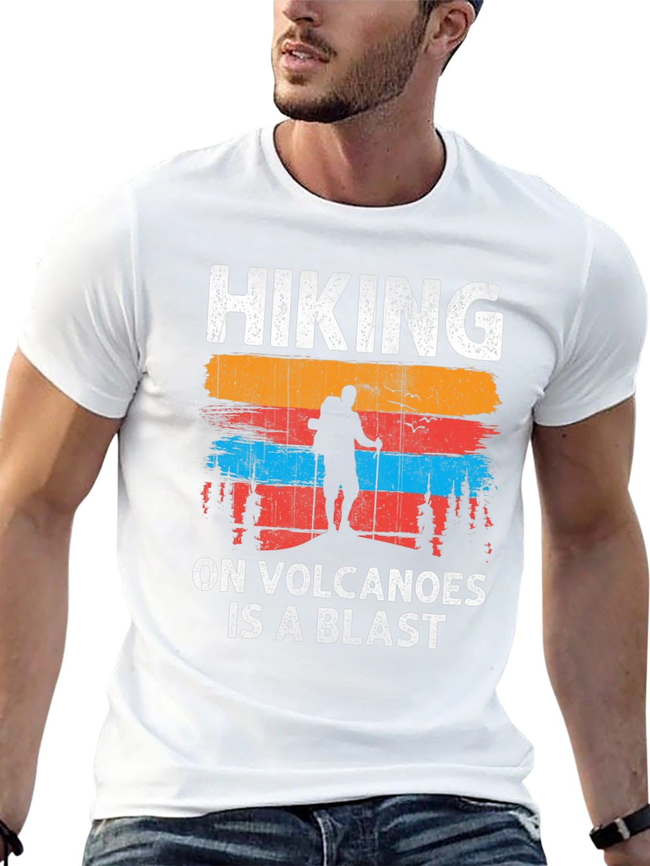 Hiking On Volcanoes T-Shirt - Adventure Tee
