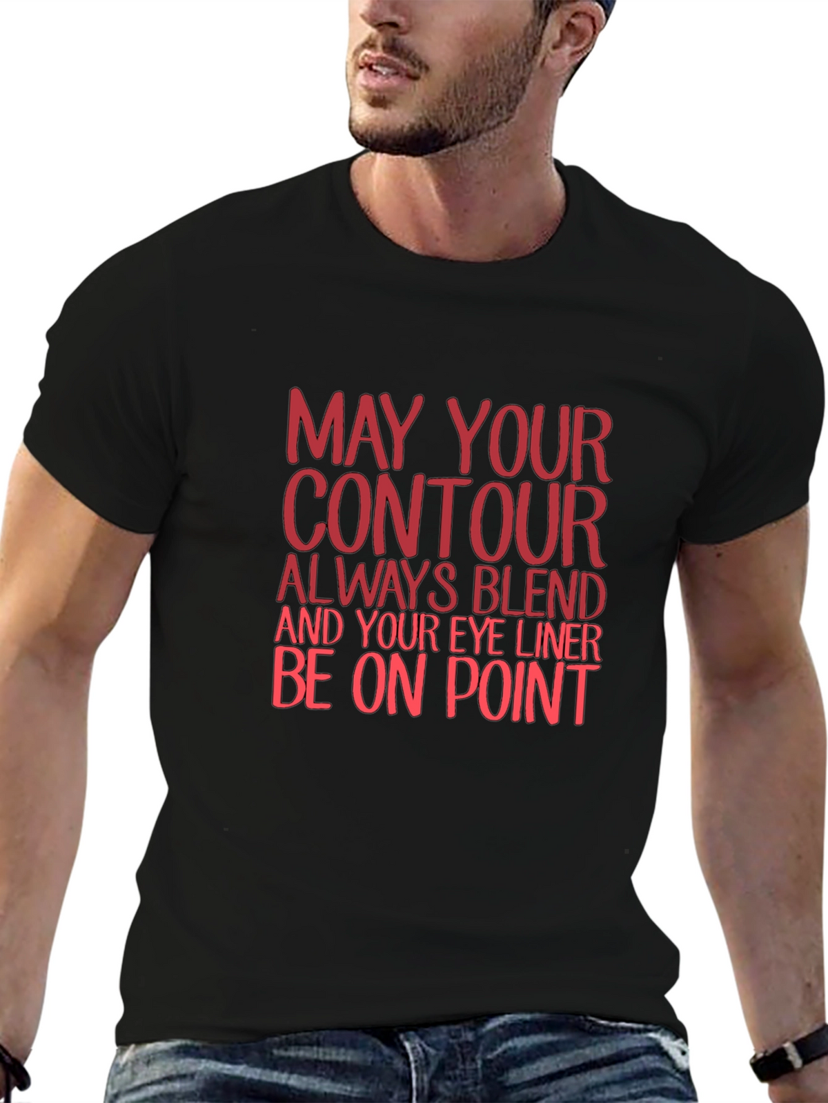 Contour Blend Graphic Tee - Black