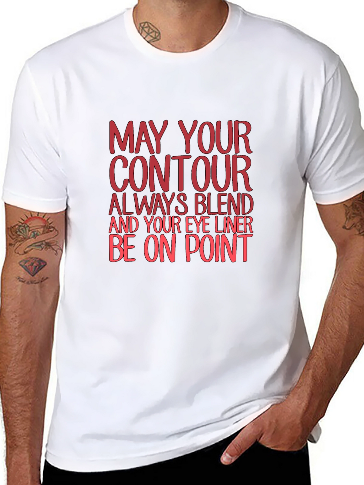 Contour Blend Graphic Tee - Black