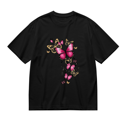 Emerald Green Butterfly & Rose Magical Floral Shirt