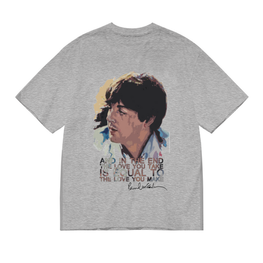 Paul McCartney Famous Music Quote Art Tee
