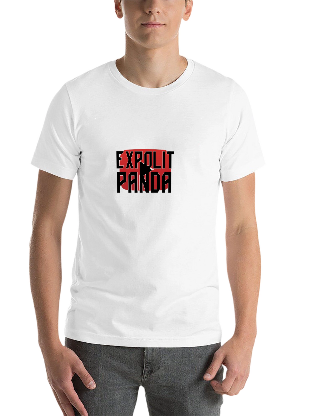 Exploit Panda Black T-Shirt Graphic Print
