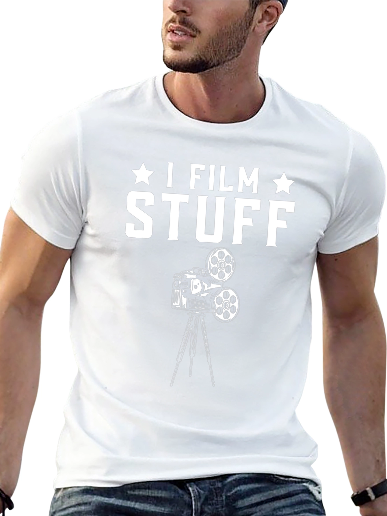 I Film Stuff Black T-Shirt | Funny Filmmaker Gift