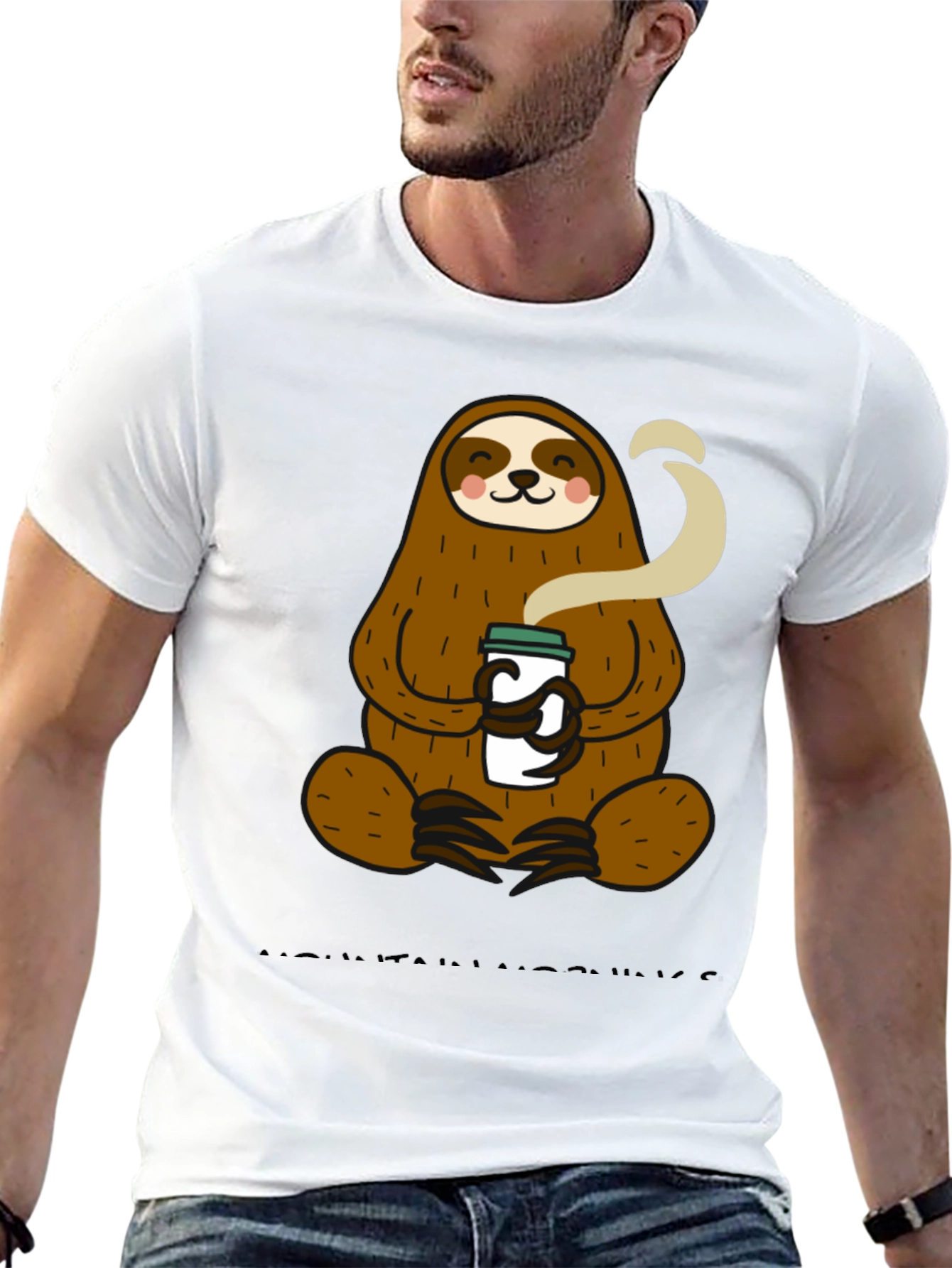 Sloth Coffee T-Shirt - Relaxed Style