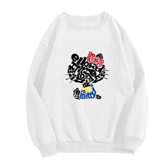 Graffiti Art Style Hello Kitty Bold Crewneck Sweatshirt