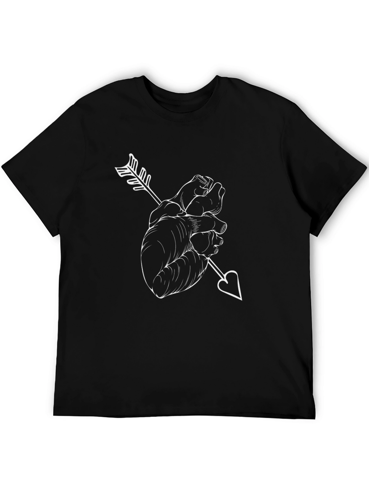 Anatomical Heart Arrow T-Shirt - Unique Graphic Tee