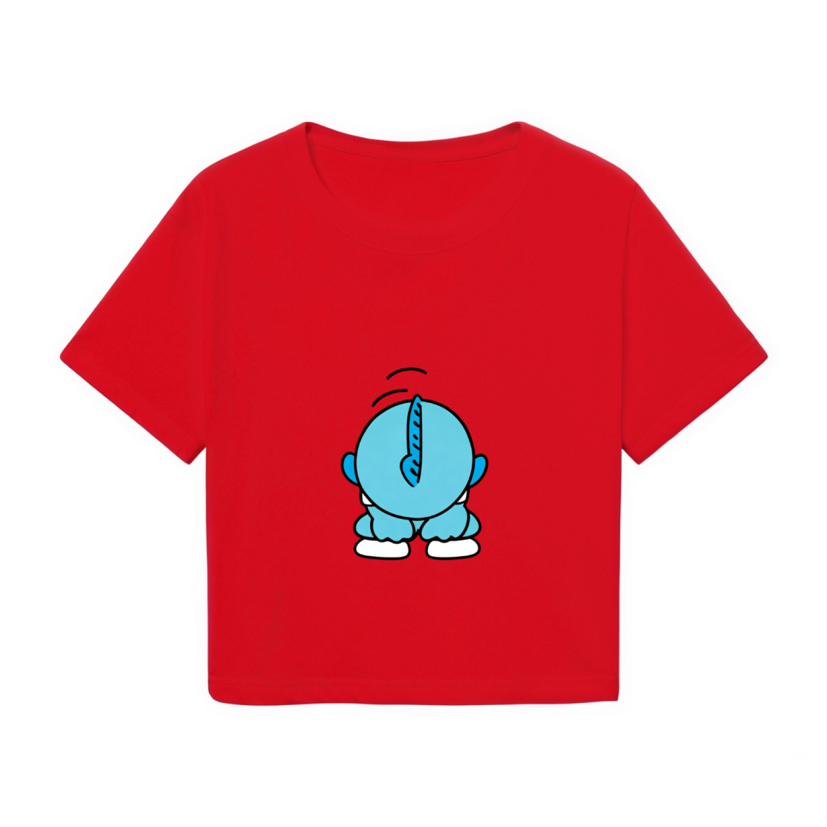 Minimal Side?Print My Melody Kawaii Crop Tee