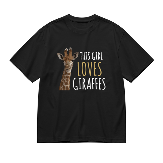 This Girl Loves Giraffes Cute Animal Lover Graphic T-Shirt