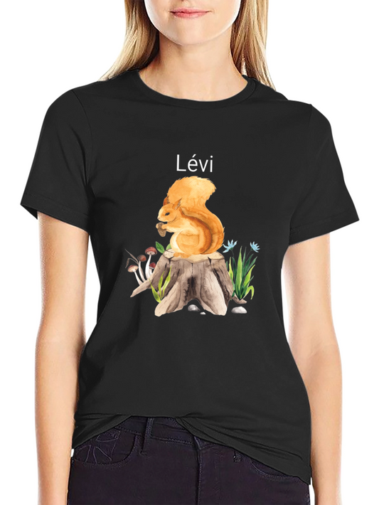 Squirrel on Stump Personalized T-Shirt