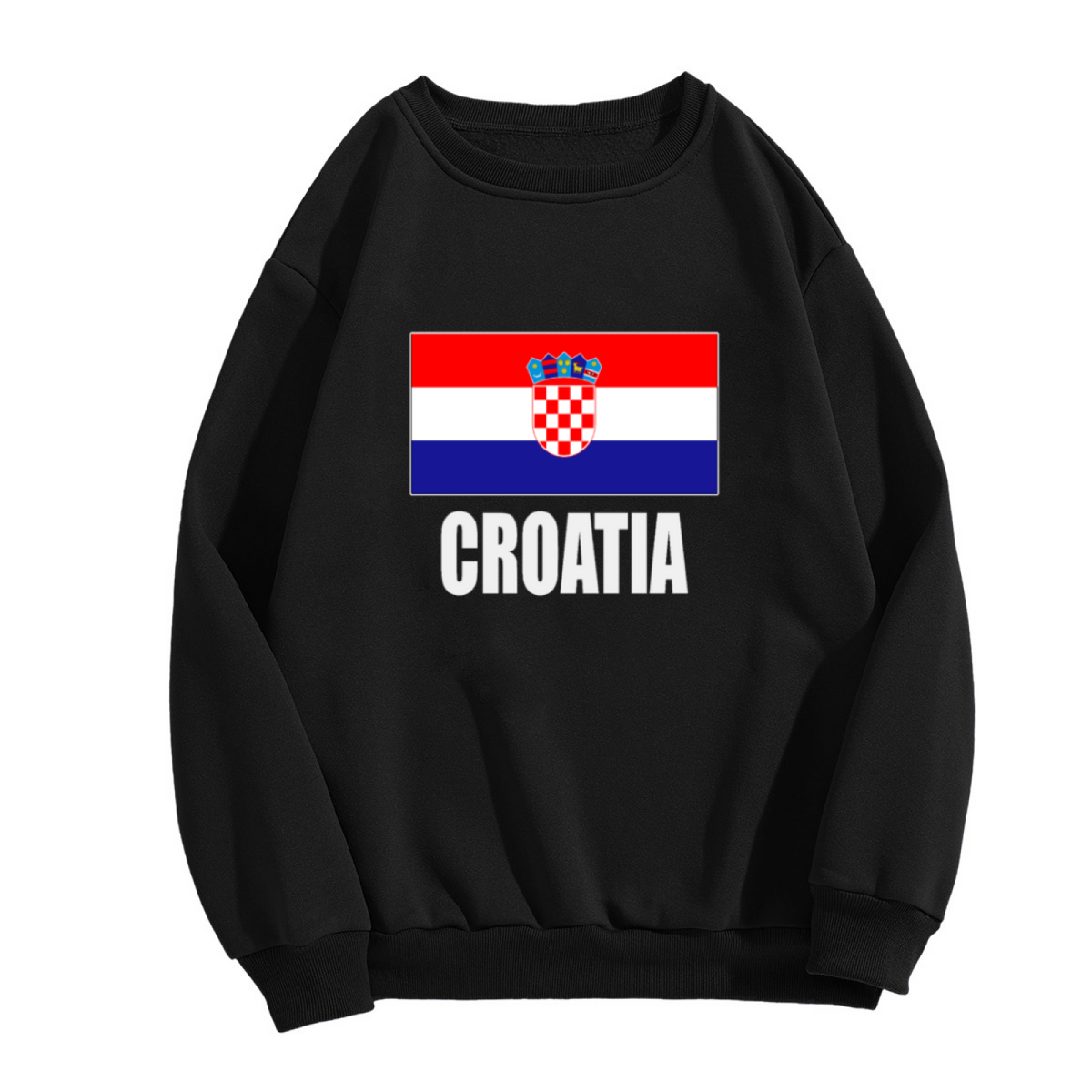 Croatia Flag Crewneck Sweatshirt, Croatian Coat Of Arms Pullover, Croatia Pride Gift