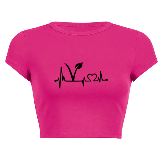 Brooklyn Vintage Stamp Retro White Cropped Baby Tee