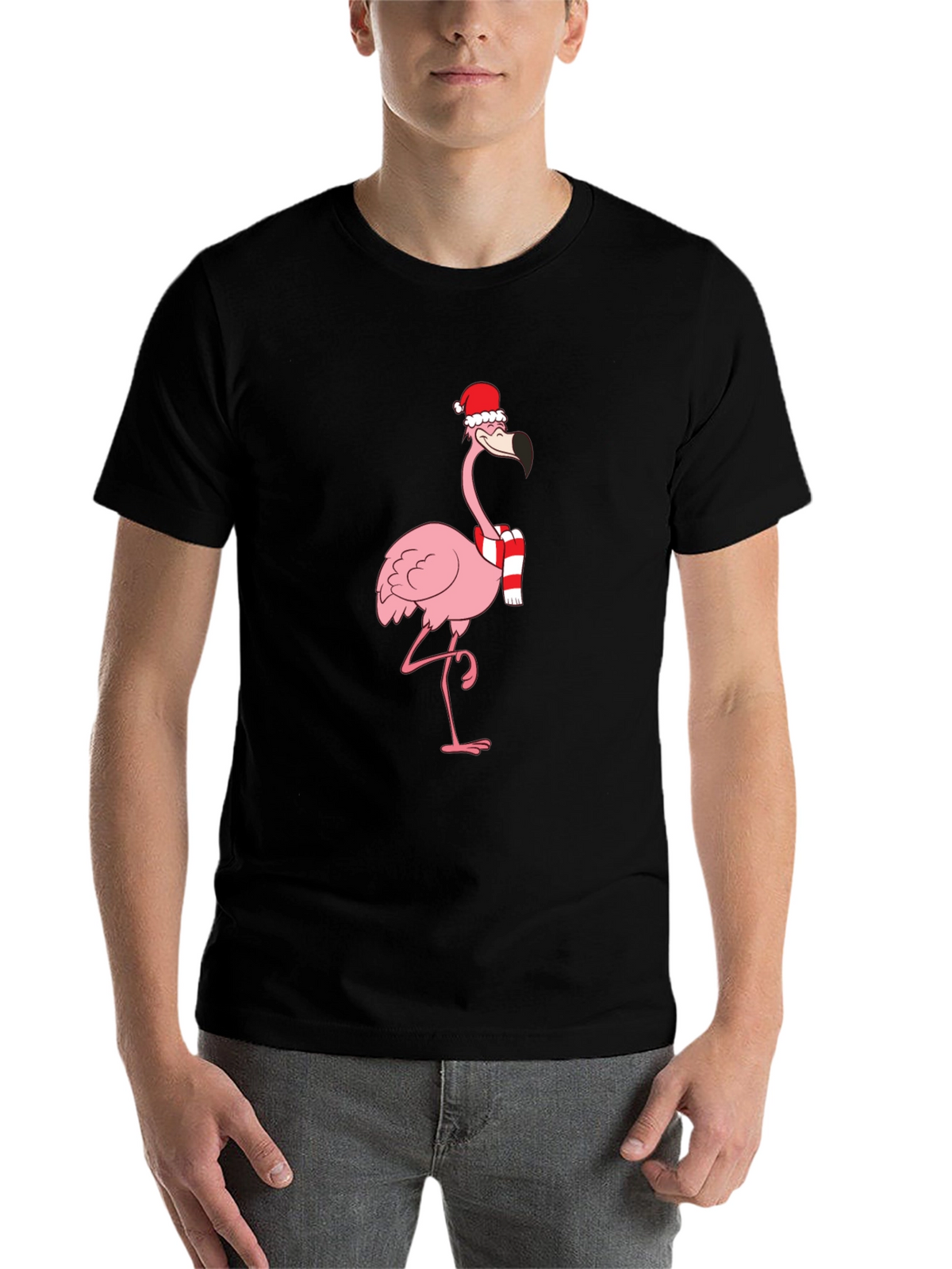 Festive Flamingo T-Shirt - Holiday Style