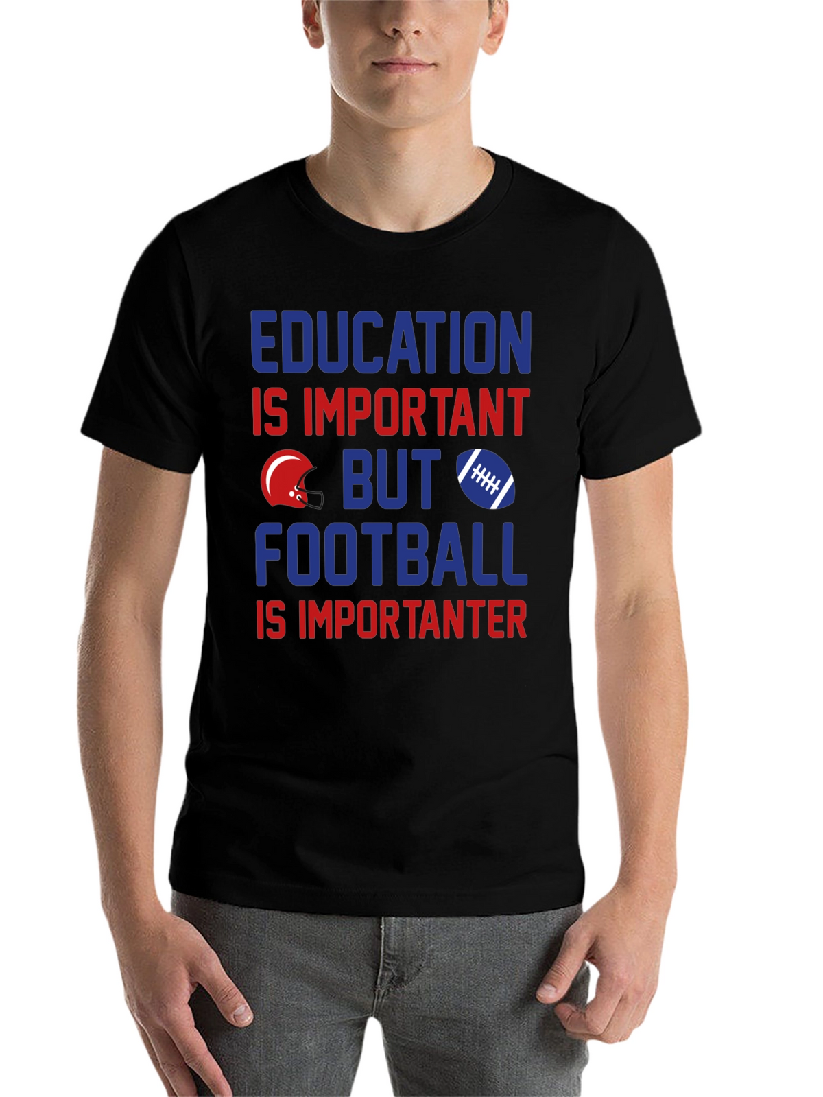 Education vs. Football T-Shirt