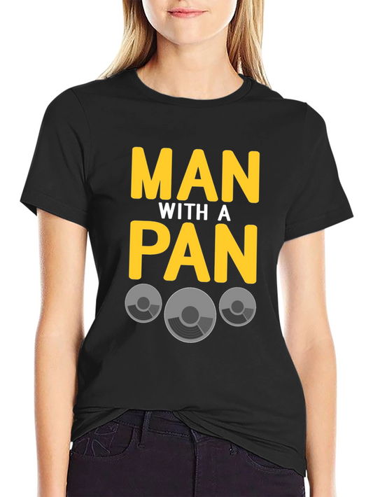 Man With A Pan Graphic T-Shirt - Chef Humor