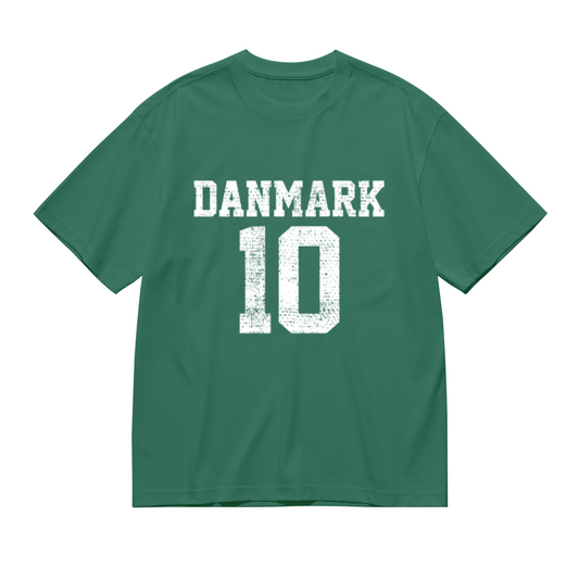 Denmark Number 10 Retro Football Jersey Style T-Shirt