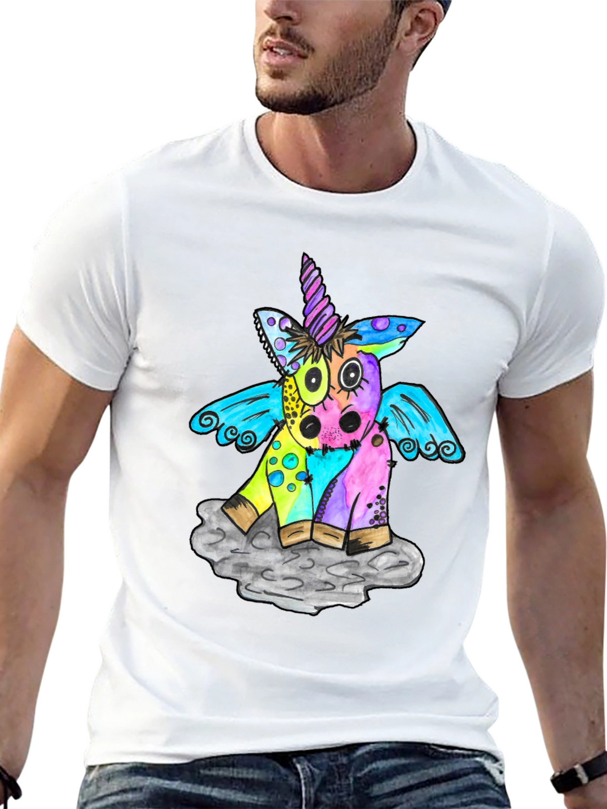 Unicorn Graphic Print T-Shirt