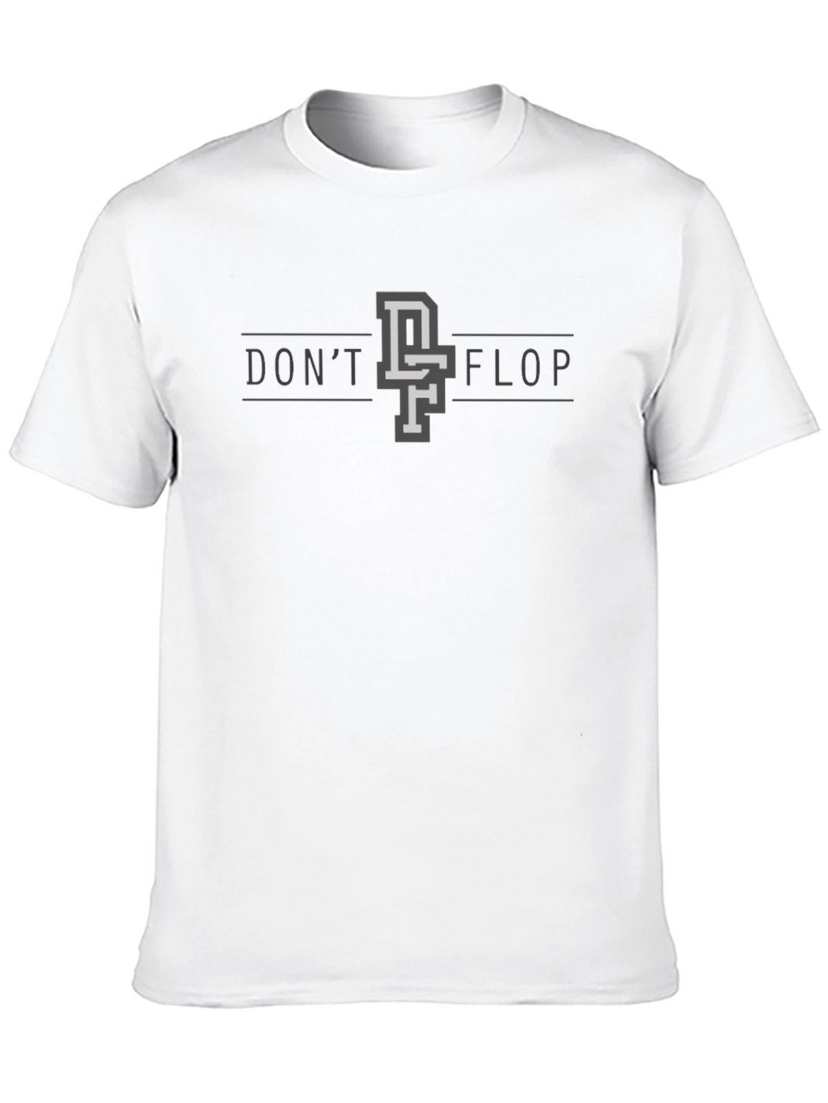 Dont Flop Graphic Tee - Black Casual Shirt