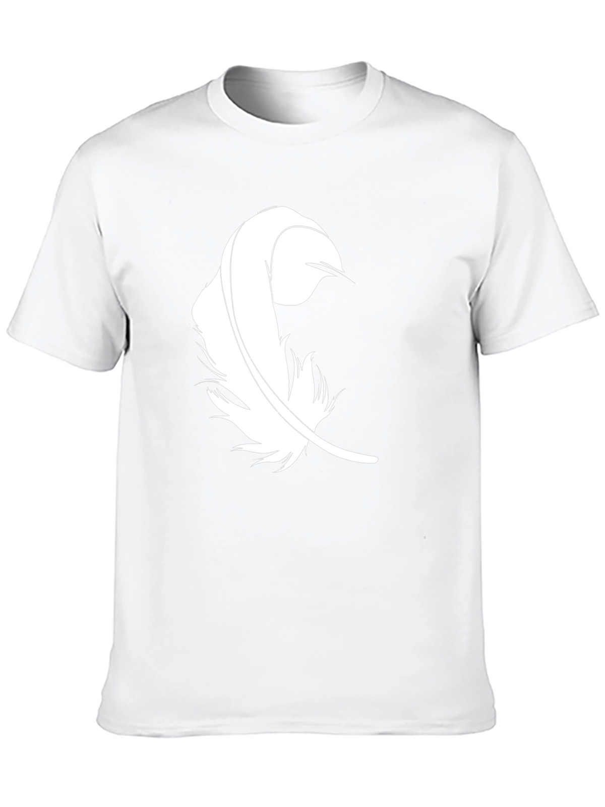 Feather Graphic Black T-Shirt