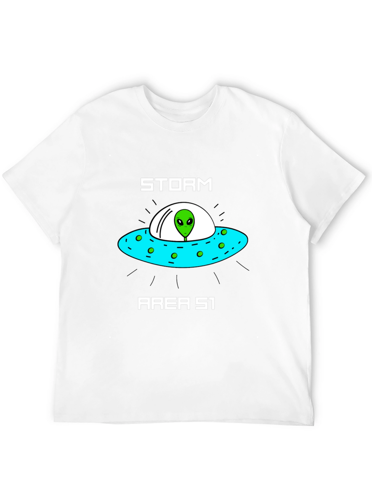 Storm Area 51 Alien UFO Graphic T-Shirt