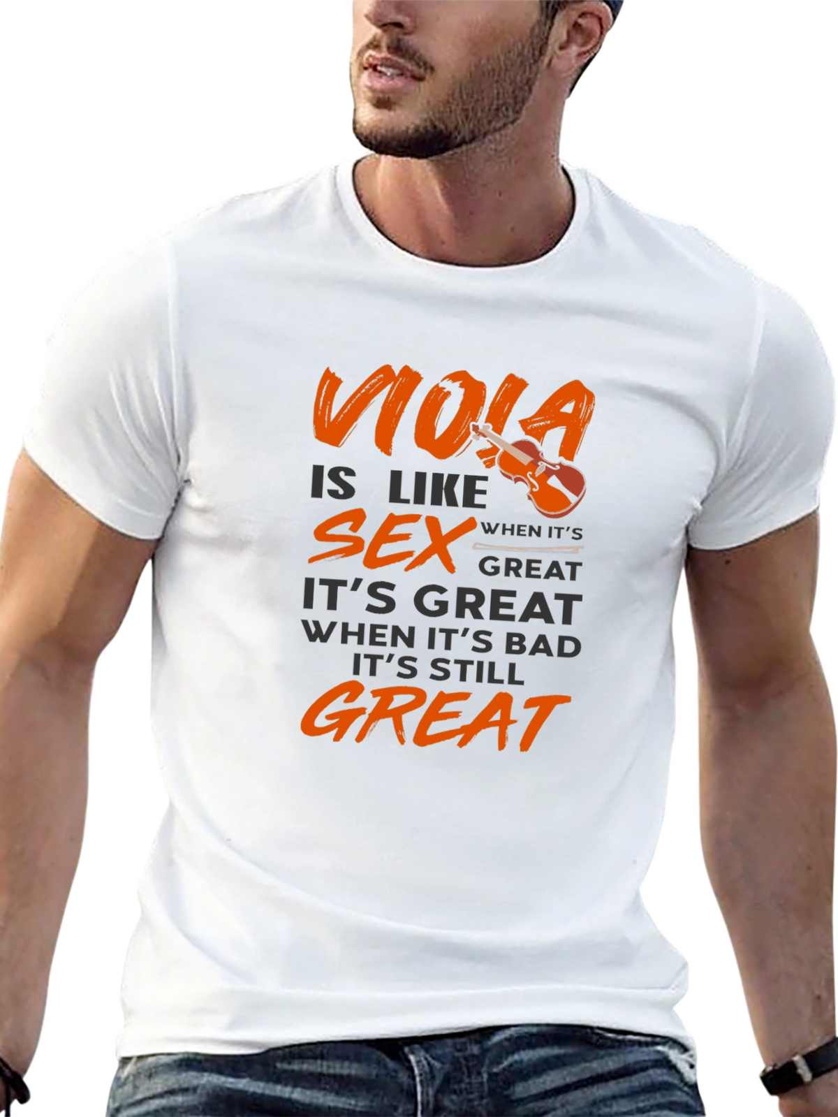 Viola is Like Sex T-Shirt - Musician Humor