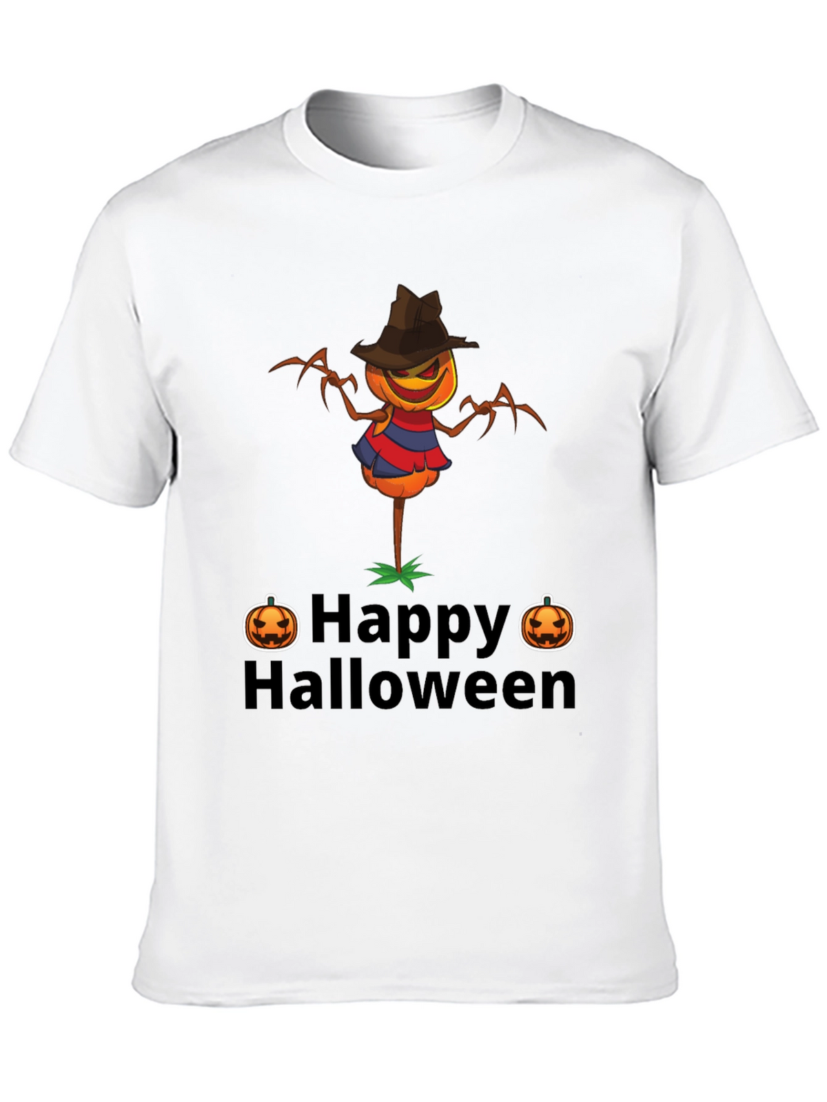 Happy Halloween Scarecrow Graphic T-Shirt