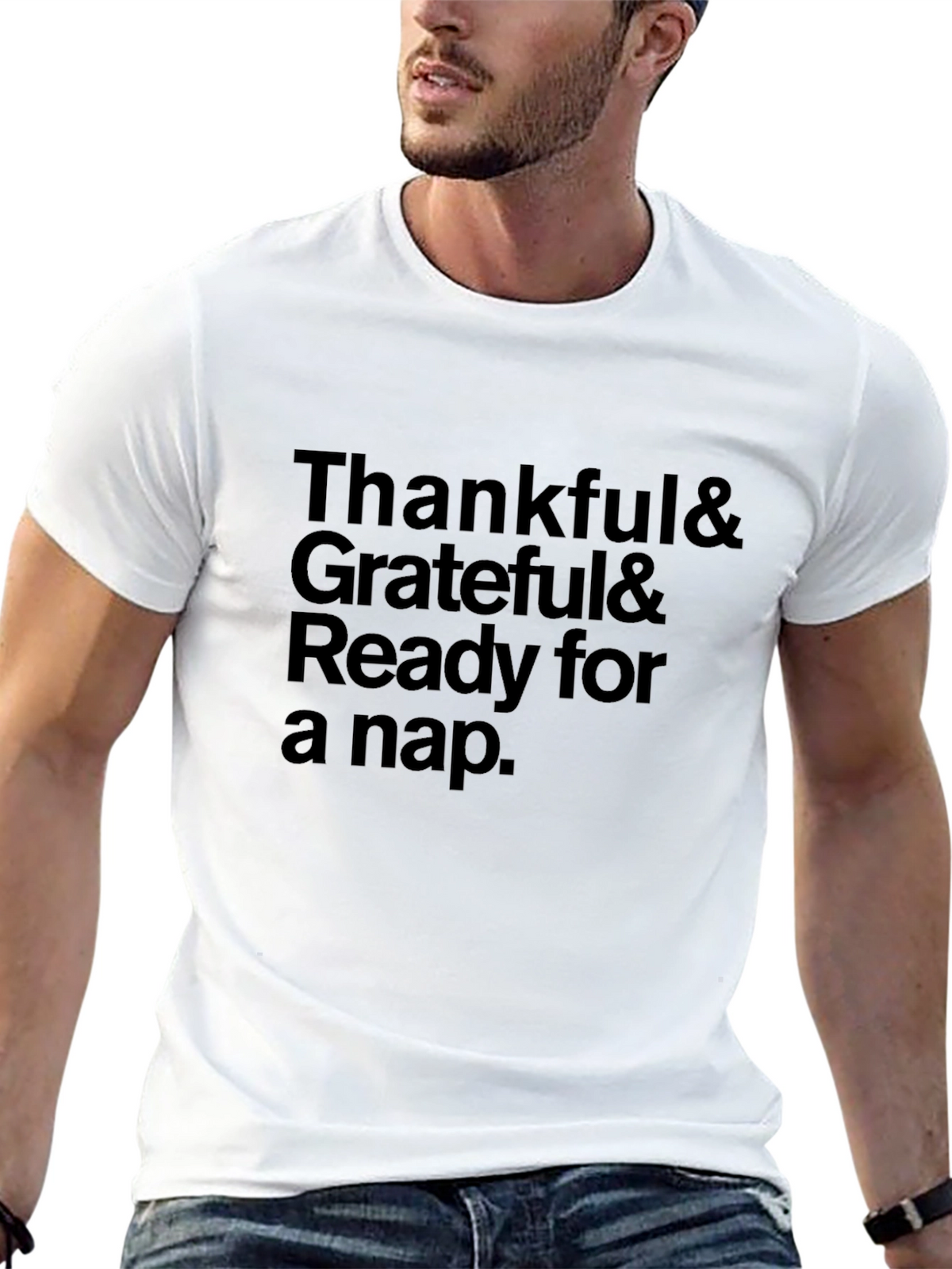 Thankful Grateful Ready for a Nap T-Shirt