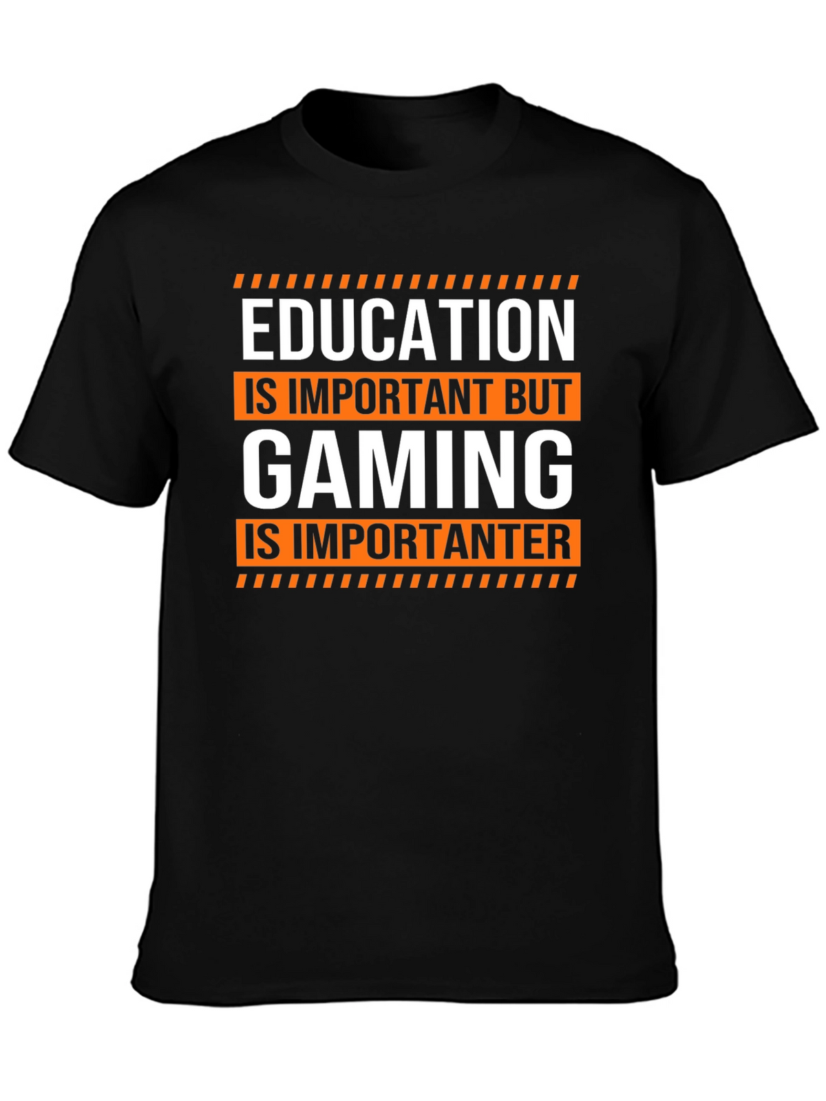 Funny Gaming T-Shirt: Education is Important But Gaming...