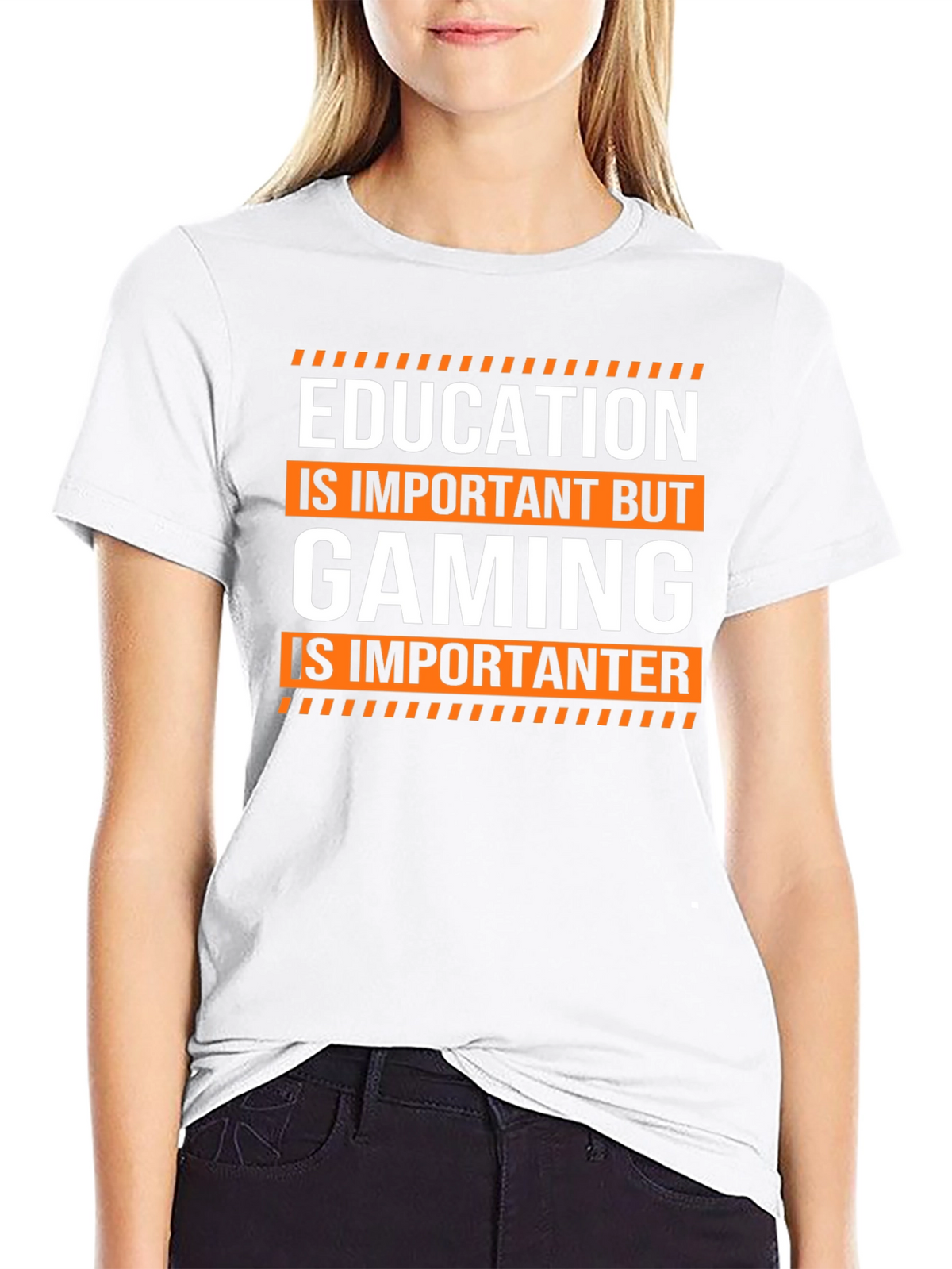 Funny Gaming T-Shirt: Education is Important But Gaming...