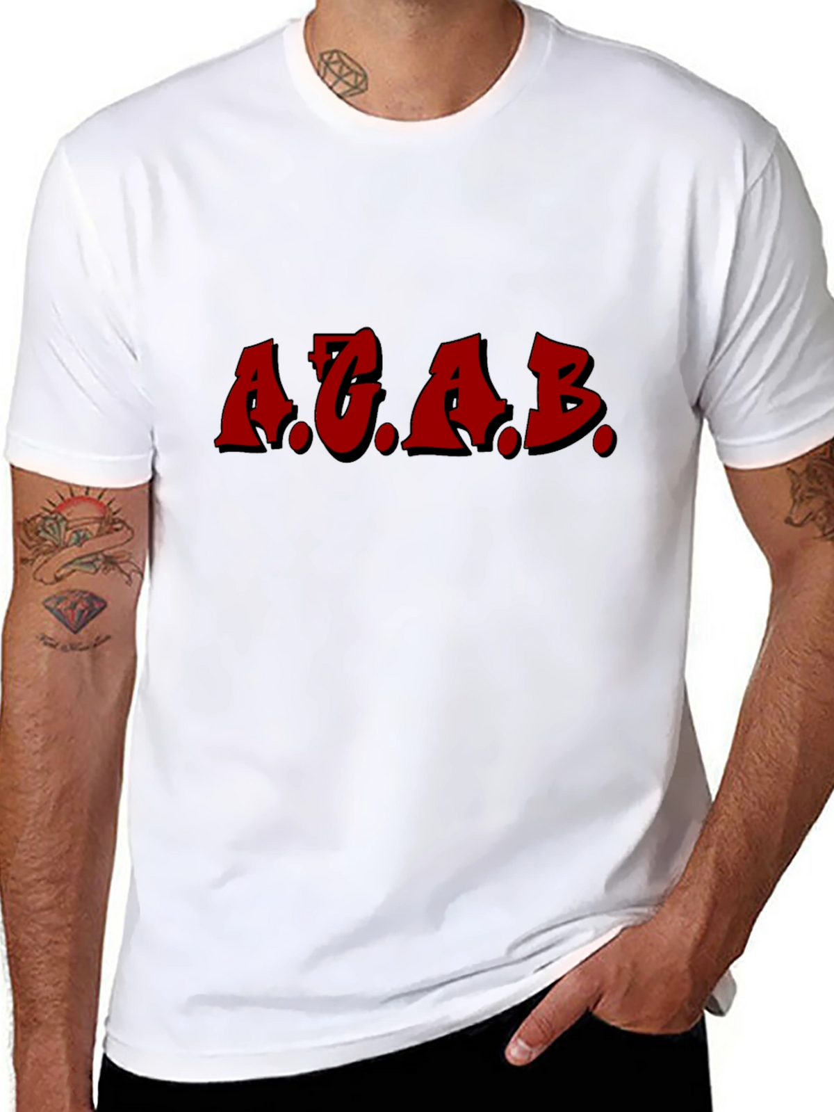 ACAB Graphic Tee - Black Crewneck T-Shirt