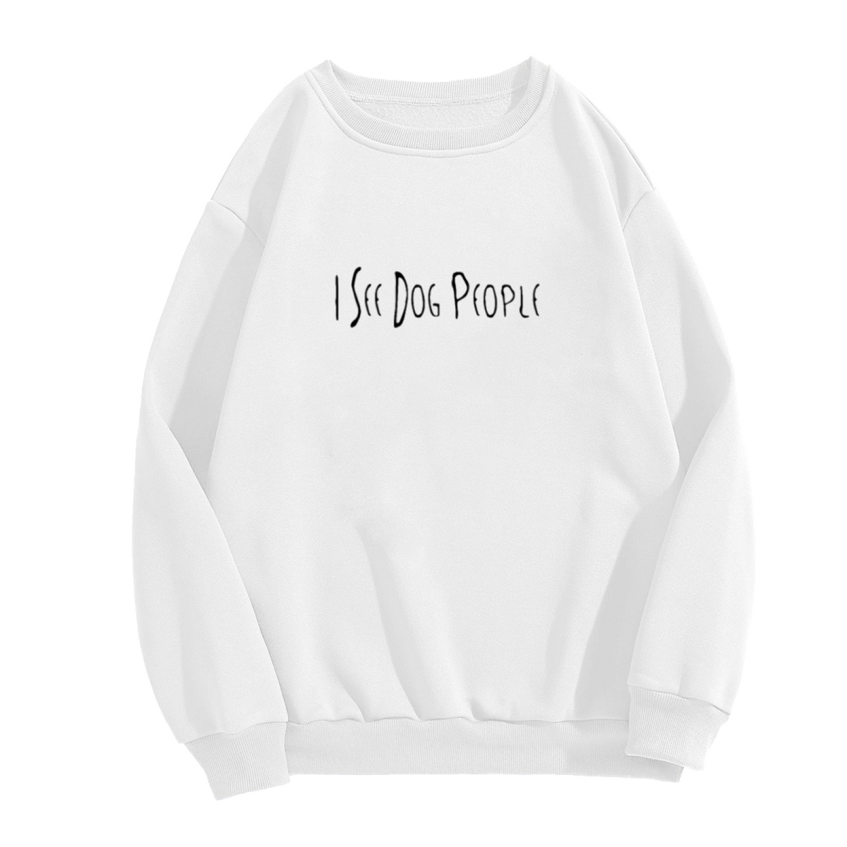 I See Dog People Crewneck Sweatshirt, Spooky Horror Typography Pullover, Dog Lover Gift