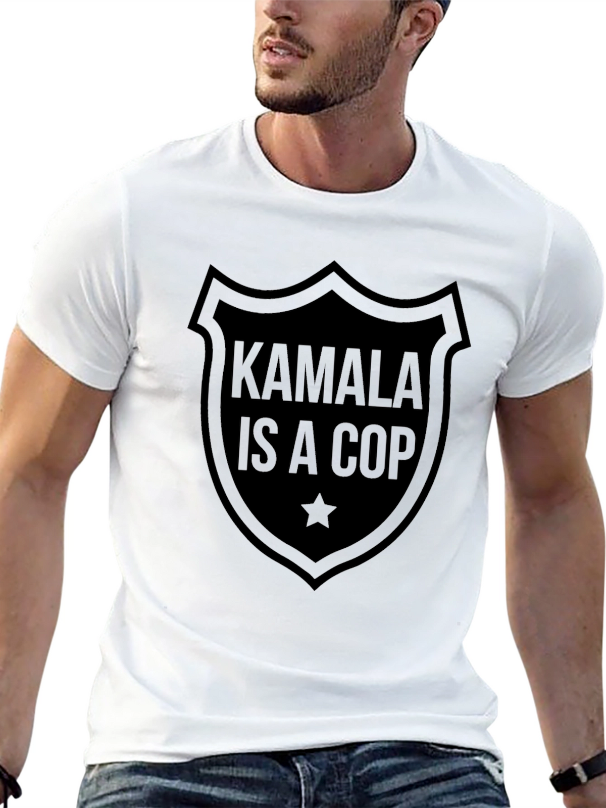 Kamala is a Cop Graphic Tee - Black