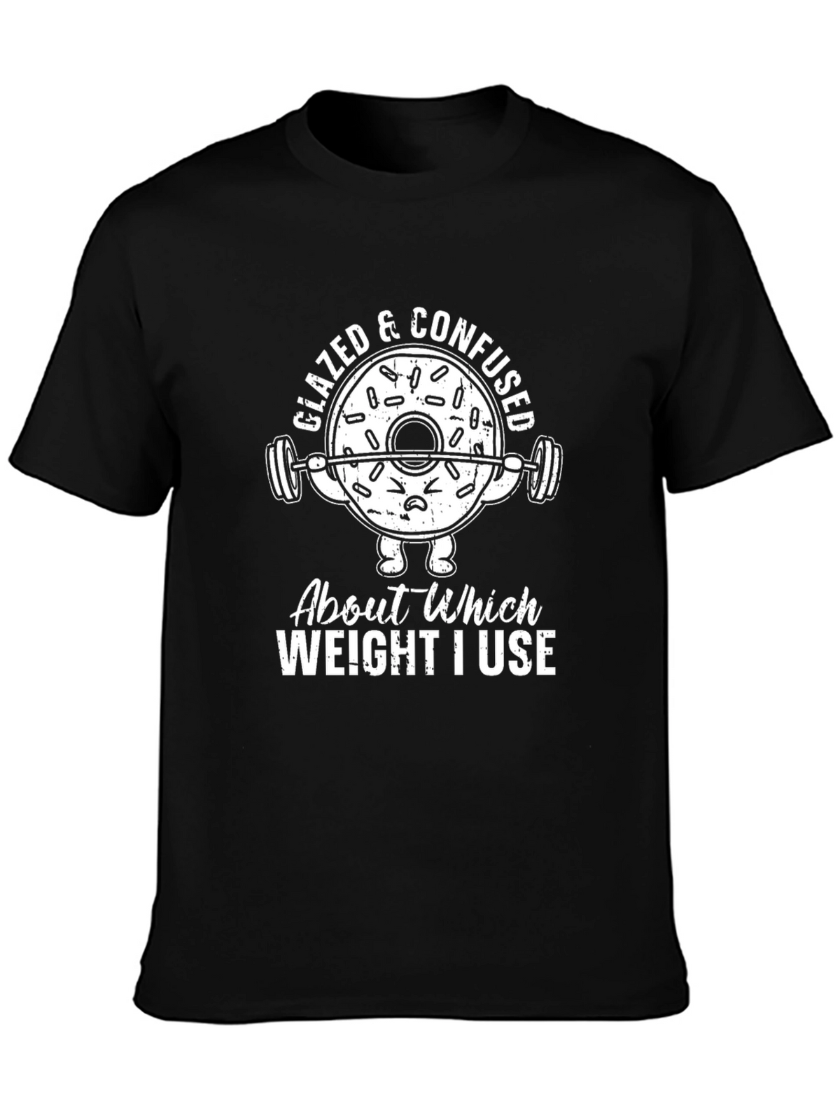 Glazed & Confused Donut Gym Workout T-Shirt