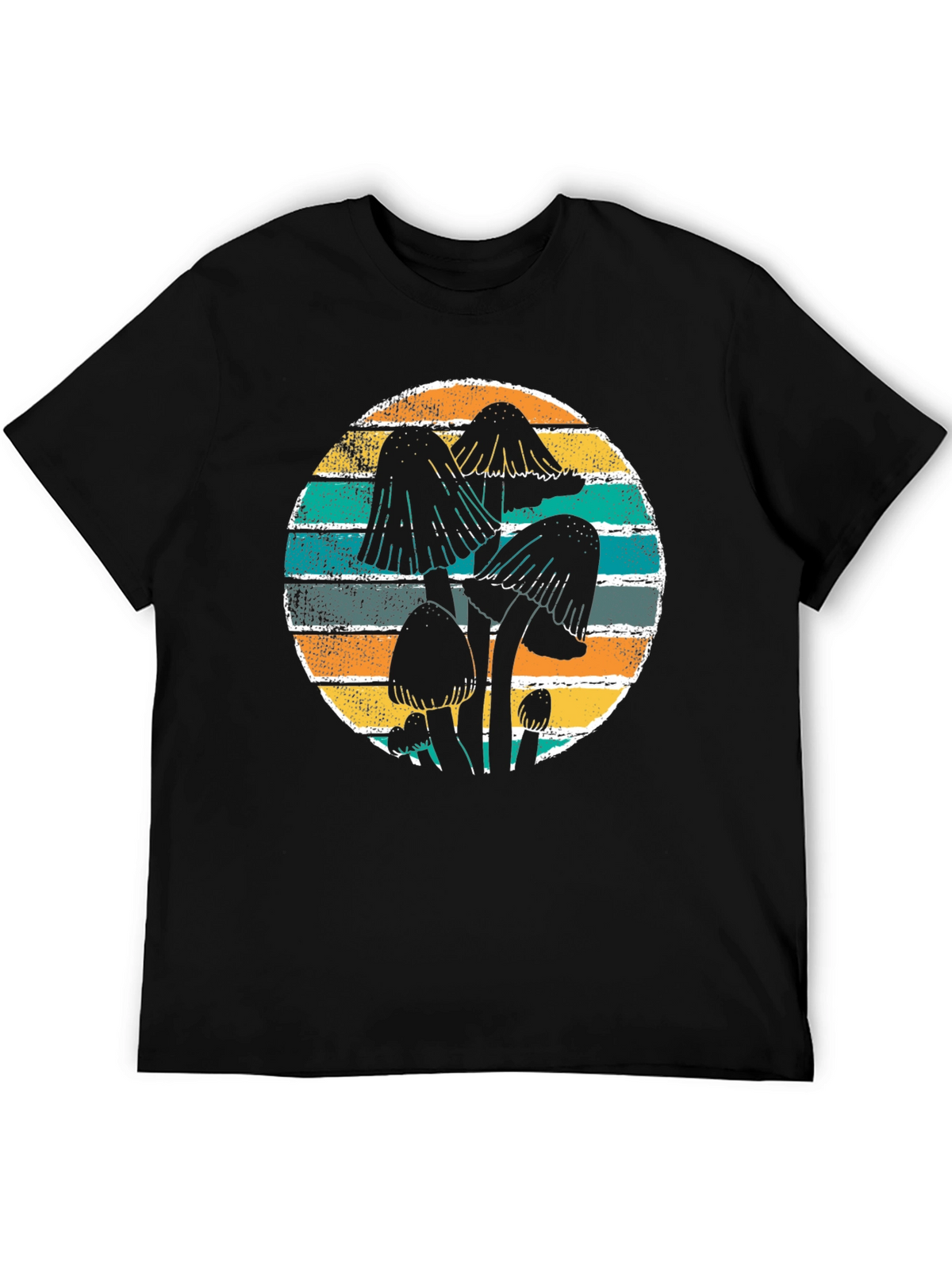 Mushroom Graphic Tee Retro Style