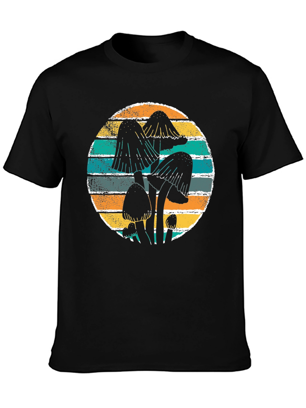 Mushroom Graphic Tee Retro Style