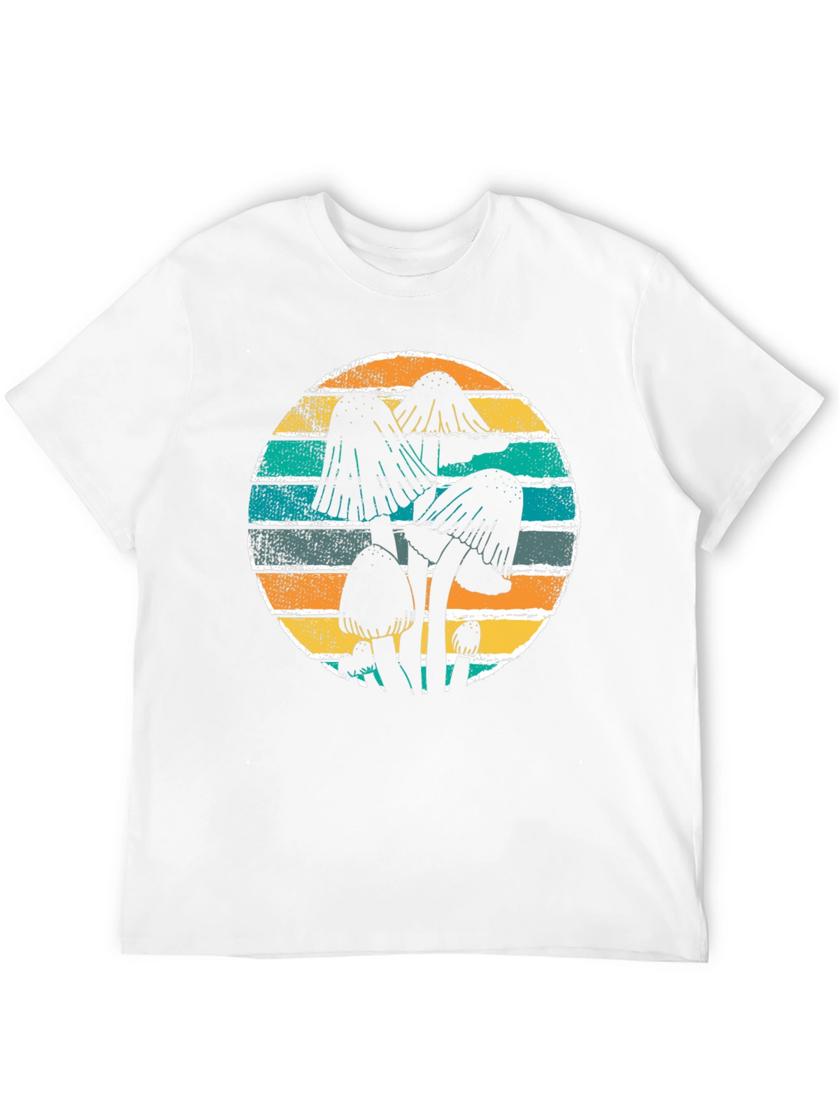 Mushroom Graphic Tee Retro Style