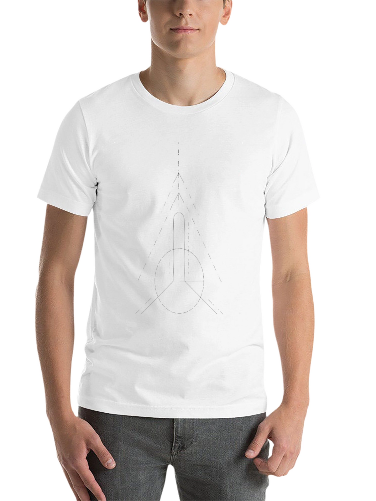 Mens Solid Black Crew Neck T-Shirt