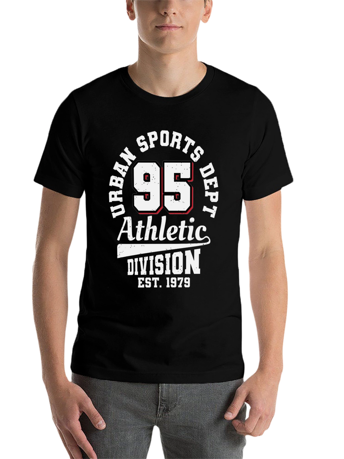 Urban Sports Dept. 95 Athletic Division Black T-Shirt