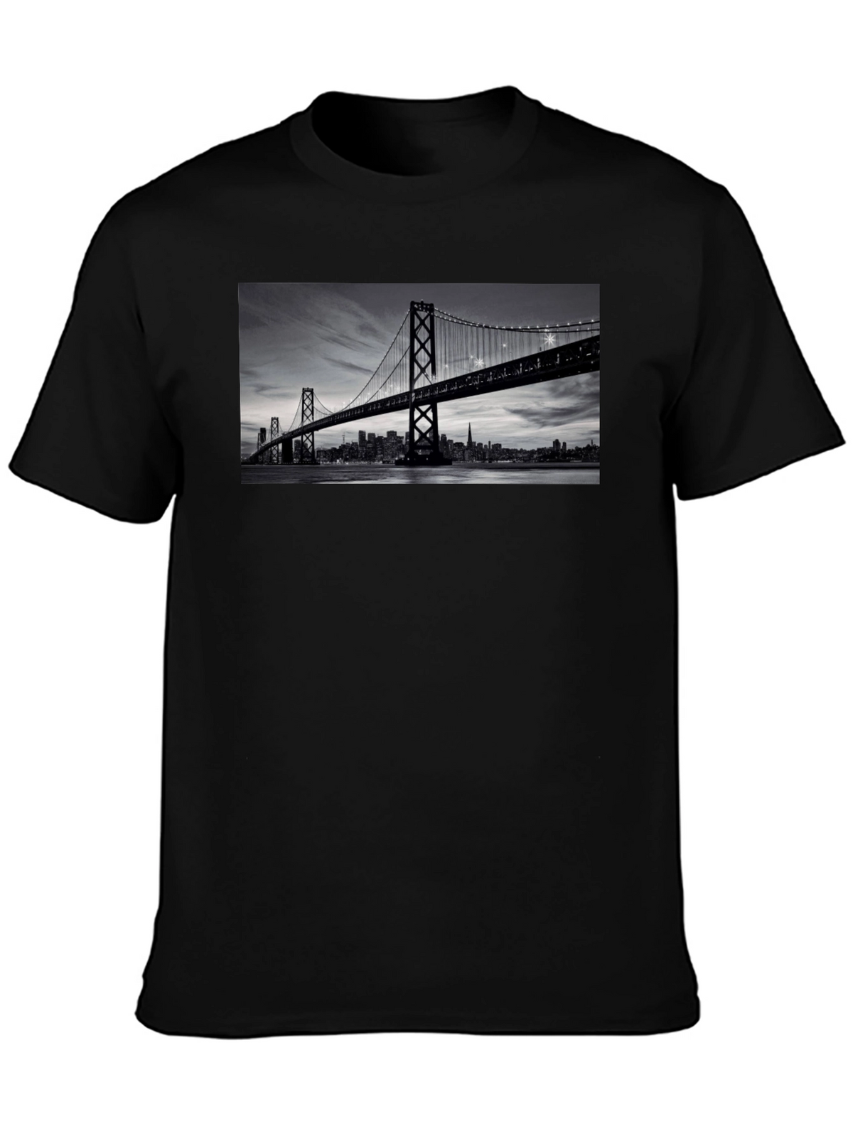 San Francisco Bridge Black T-Shirt
