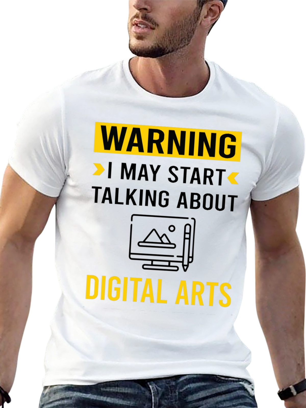Warning May Start Talking About Digital Arts T-Shirt