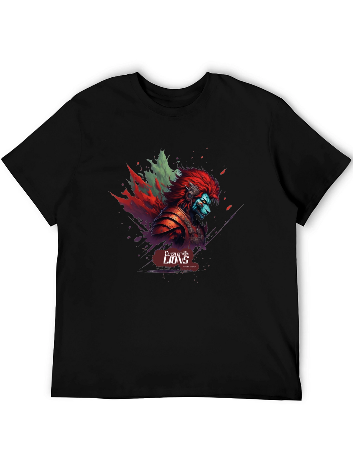 Clash of Lions Graphic T-Shirt - Unique Design