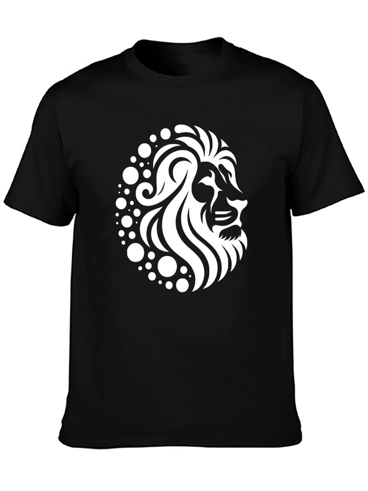 Lion Graphic Black T-Shirt - Stylish Mens Apparel