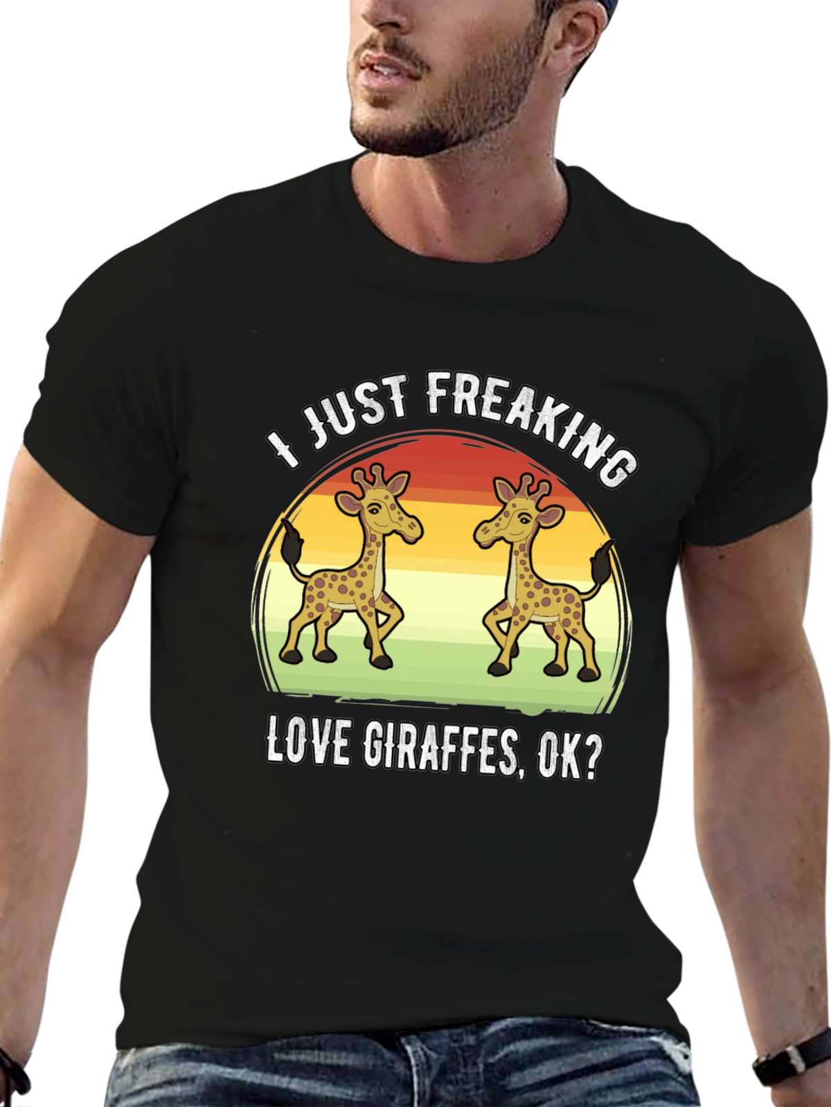 I Just Freaking Love Giraffes T-Shirt
