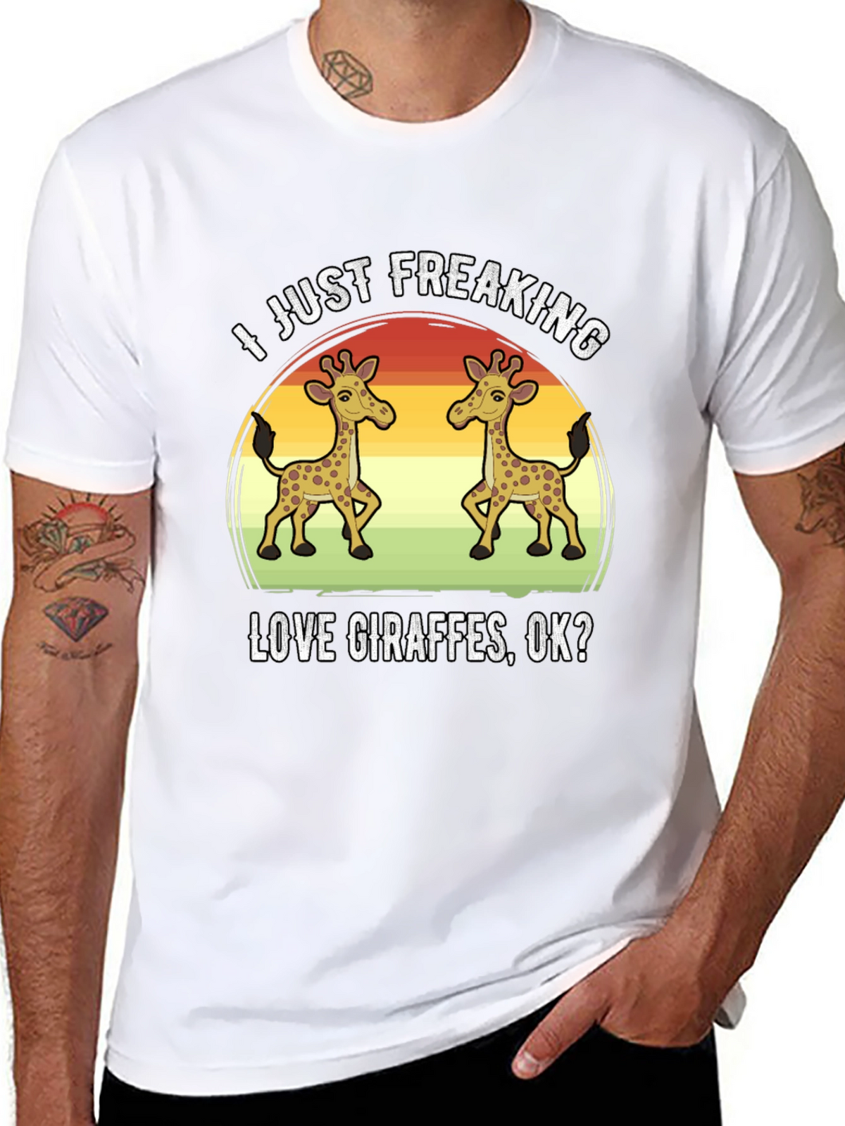 I Just Freaking Love Giraffes T-Shirt