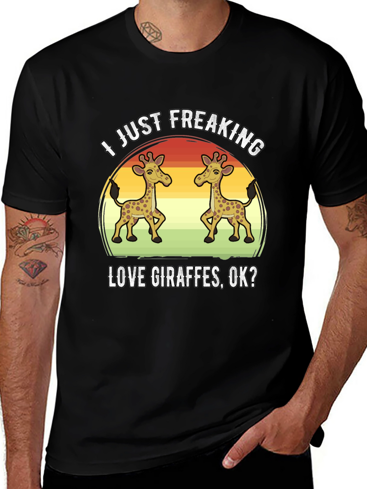 I Just Freaking Love Giraffes T-Shirt