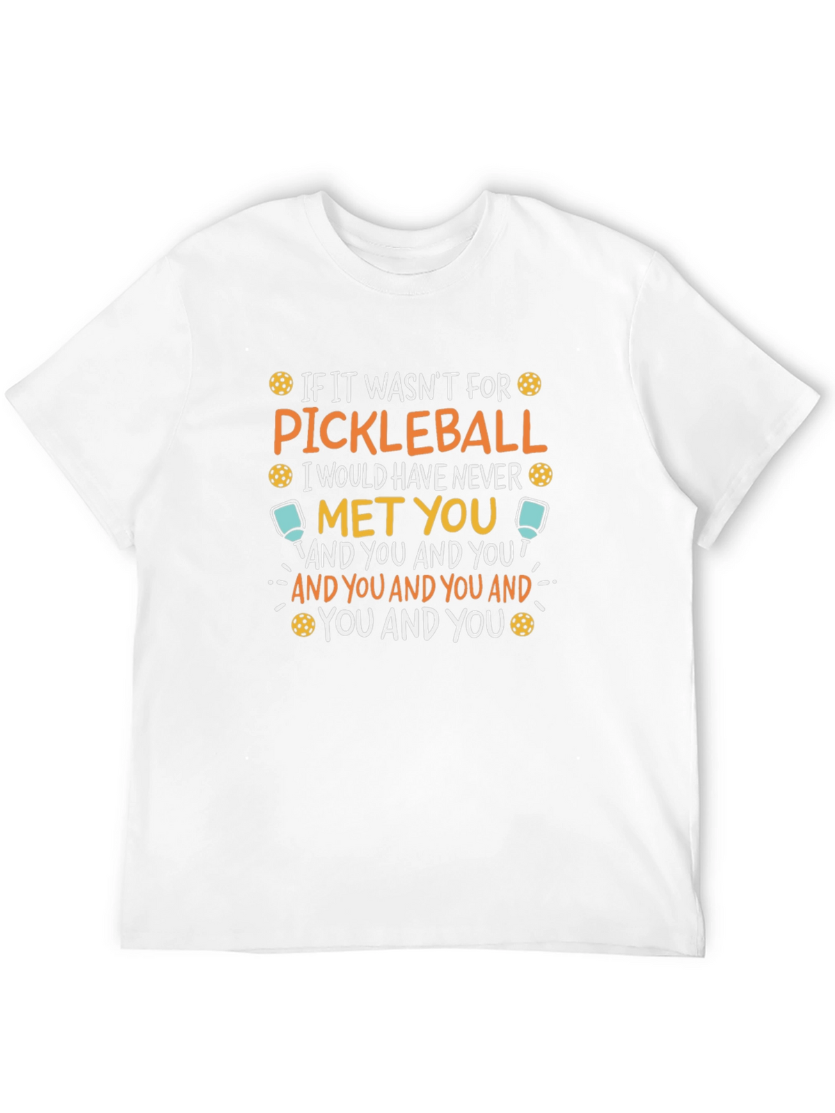 Pickleball Lover T-Shirt Funny Saying Black Tee