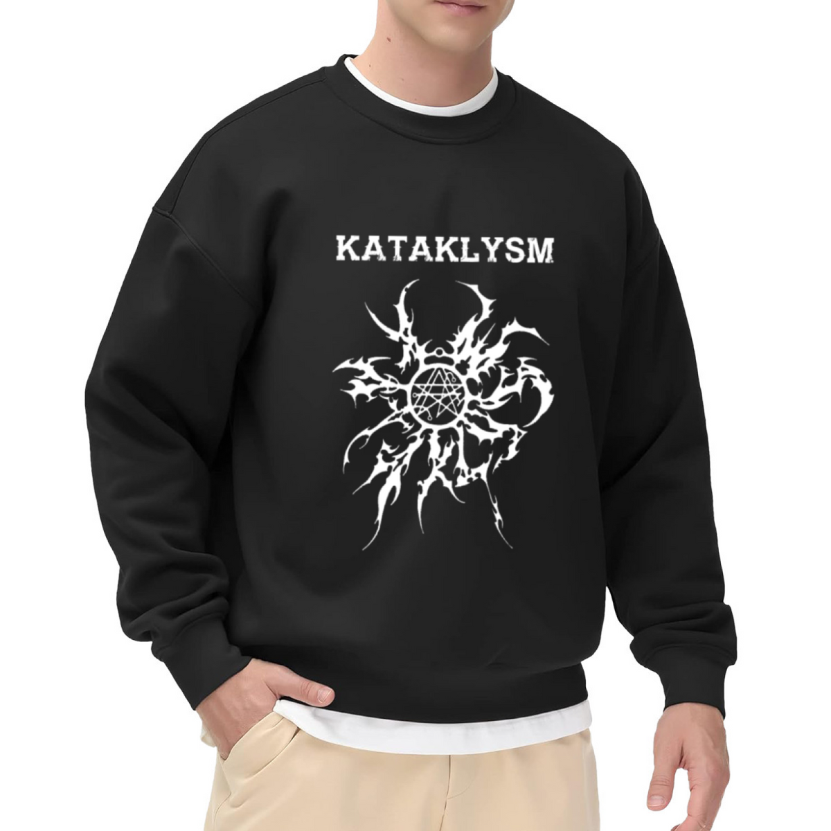 Kataklysm Metal Band Logo Crewneck Sweatshirt | Extreme Death Metal Graphic Pullover, Band Merch Gift