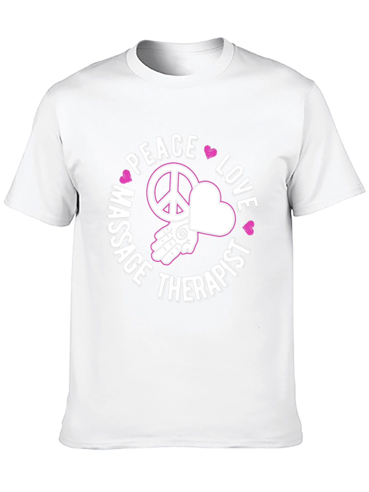 Peace Love Massage Therapist Graphic T-Shirt