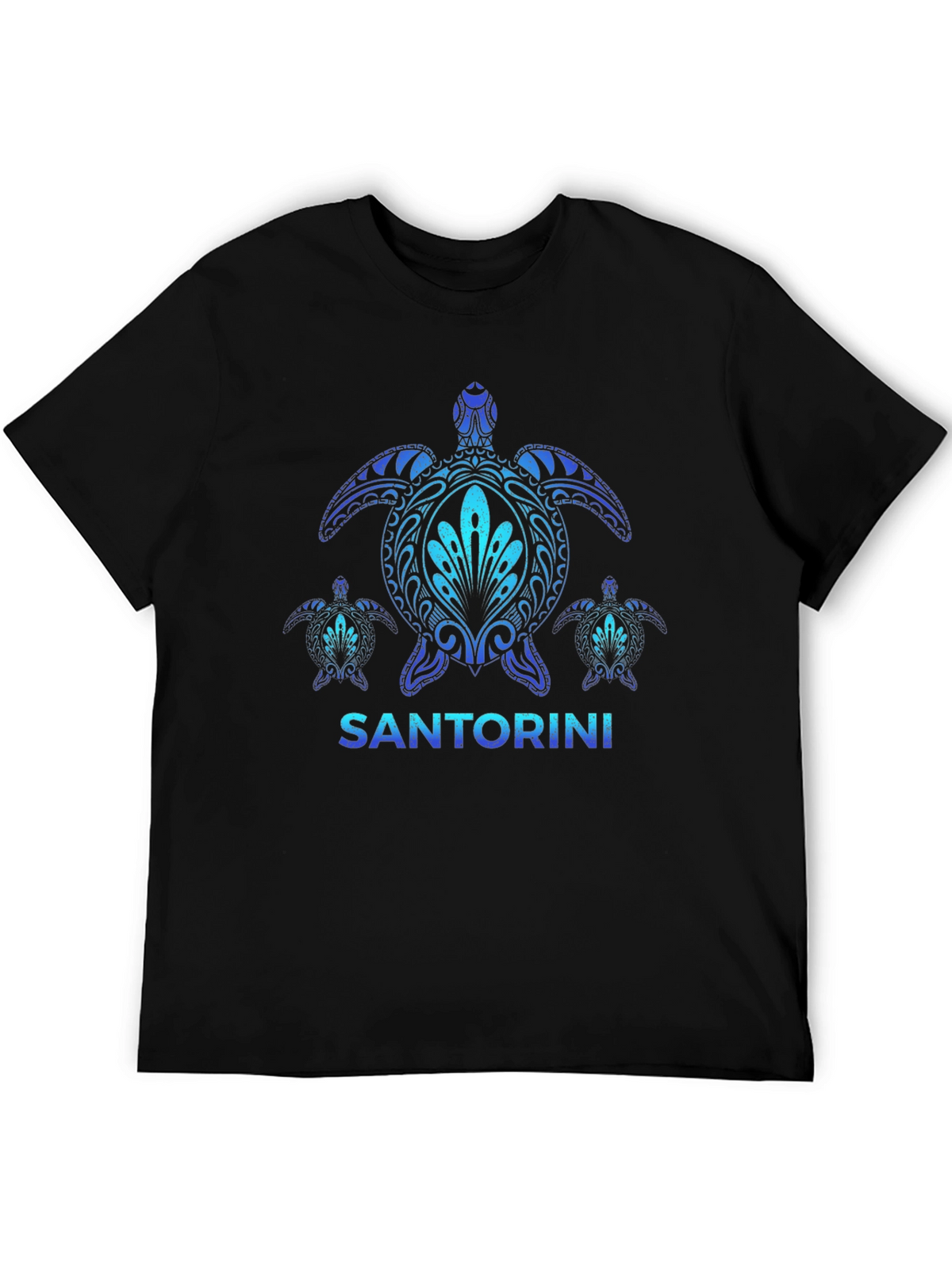 Santorini Turtle Graphic T-Shirt