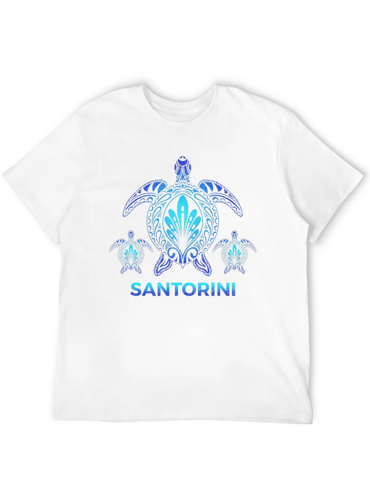 Santorini Turtle Graphic T-Shirt